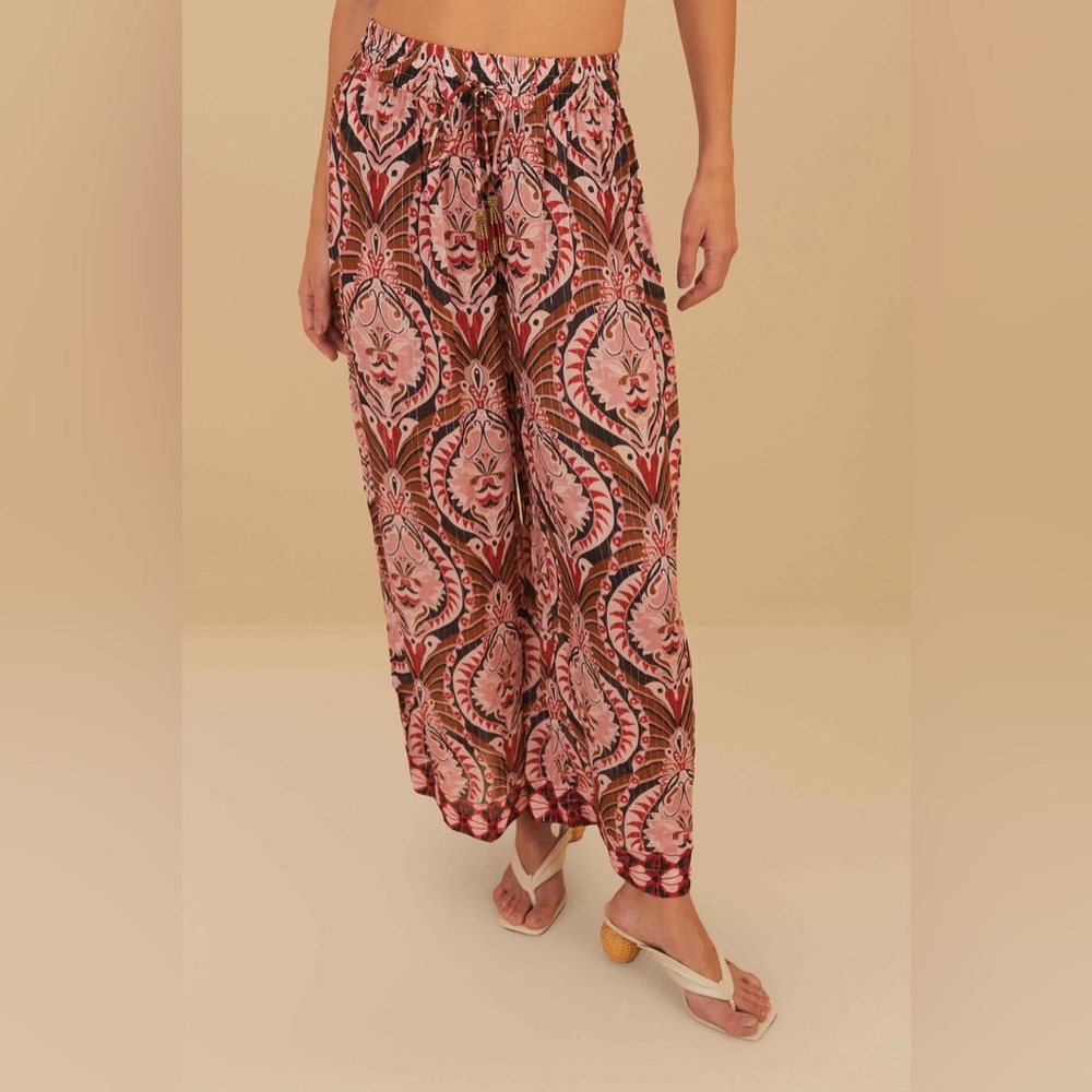 FARM RIO Pink Pineapple Jewelry Pants - Picture 2 of 4